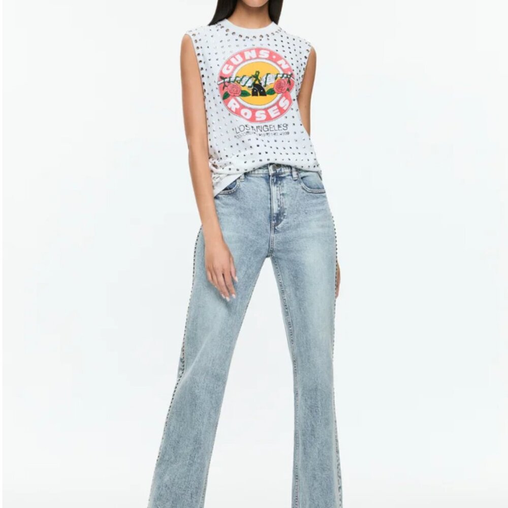 Alice + Olivia BODIE STUDDED JEAN - Picture 3 of 7